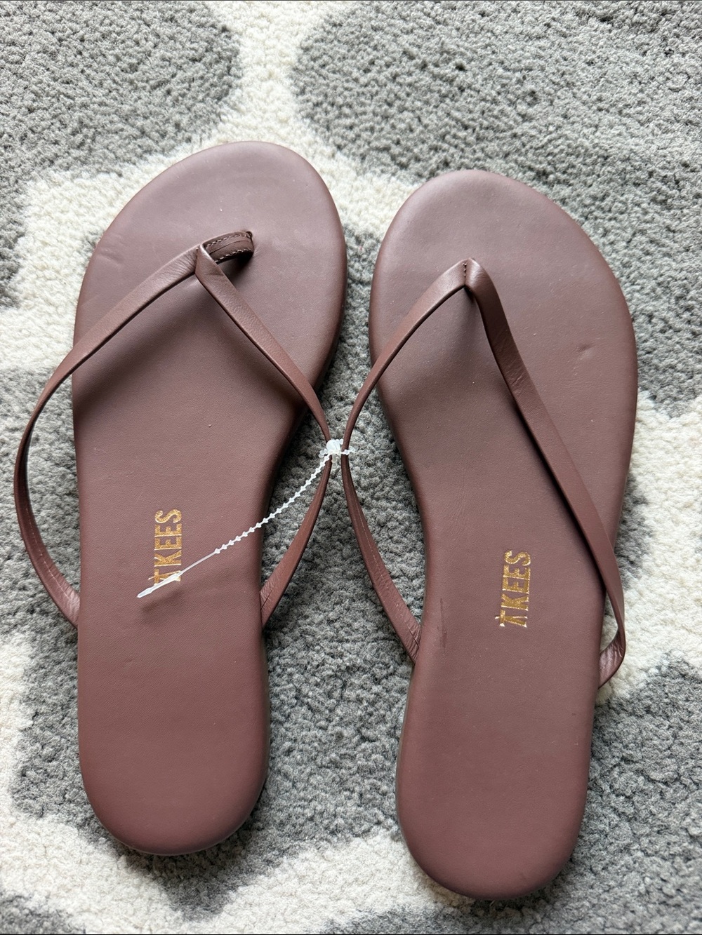 TKEES Lilly Nudes Matte Flip Flop in Cappuccino